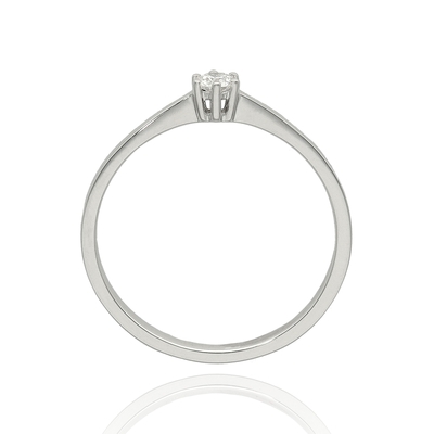 Fehér arany gyűrű 54-es méret (B47227)